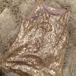Banana republic sequined shell tank
